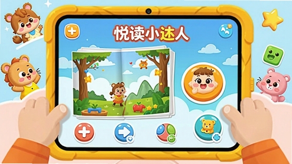 һ����ܰ�Ķ�ͯ��ƽ�����ǰʹ���ö�С����APP�Ĳ廭������ɫ�����ޣ���ʾ�й��»汾�ͻ�����ϷԪ�أ���Χ�п�ͨ���������װ�Σ������Χ���ֶ�����ͯȤ��
