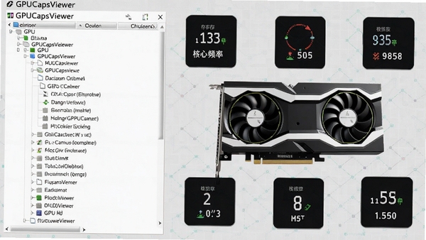 GPUCapsViewer��������չʾͼ�����ΪGPU������״�б����Ҳ���ʾ�Կ�ʵ����Ⱦͼ����Χ�����Դ桢����Ƶ�ʵ�����ͼ�꣬����Ϊǳ��ɫ�Ƽ�������������רҵ