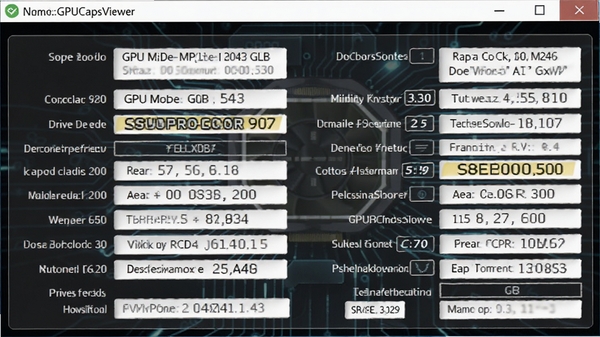 �Կ����GPUCapsViewer�����ͼ��չʾGPU�ͺš��Դ桢�����汾�Ⱥ��Ĳ���������Ϊ��ɫ�Ƽ��з��