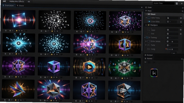 Adobe After EffectsЧ����Ԥ����壬չʾ������Ƶ��Ч����ͼ���緢�⡢���顢���ӡ�3DЧ���ȣ��������У�ɫ�ʰ�쵣��Ӿ������ǿ��4K���塣