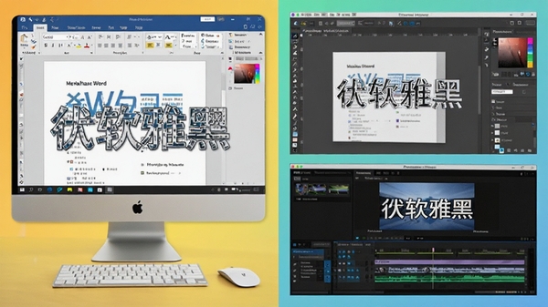΢���ź������ڶ��������ʹ�õĳ���������Word�ĵ���Photoshop��ƽ����Premiere��Ƶ�༭���棬ÿ�����涼ͻ����ʾʹ��΢���ź���������֣�����ɫ�����죬��������������