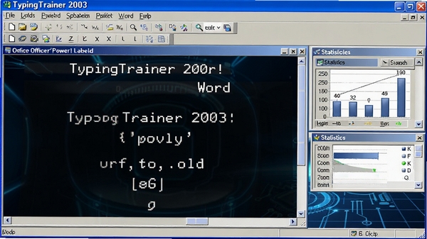 Office Power! TypingTrainer 2003 for Microsoft Word�����ͼ������������ϰ������ͳ����壬����Ϊ��ɫ�Ƽ��з��