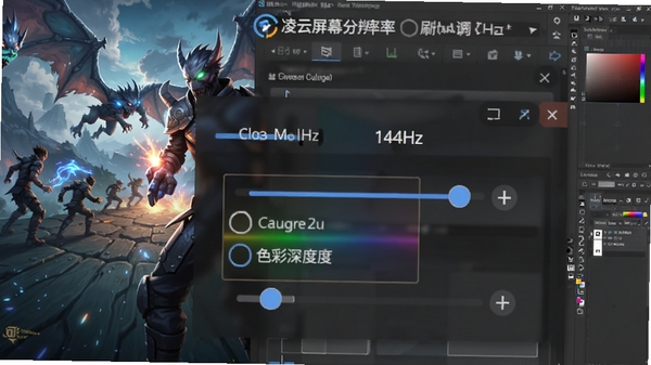������Ļ�ֱ�������������ˢ���ʵ�����壬����ѡ��144Hz��ɫ�����ѡ�����������Ϊ��̬��Ϸ������������������ϣ��Ƽ���ʮ��