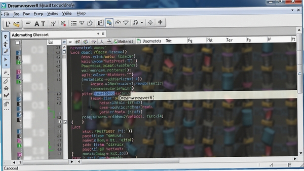 Dreamweaver8������ͼ�в�ɫ�﷨�������Զ���ʾ��չʾ����༭����