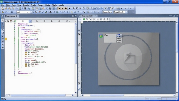 һ��չʾDreamweaver8���������ͼ��������༭�����Ҳ���ӻ������ͼ��������������������ɫ��������չʾ��������������