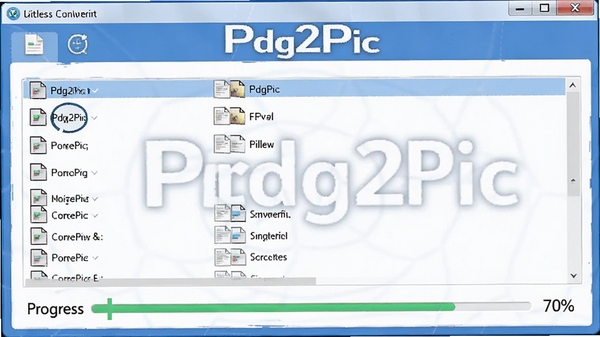 չʾPdg2Pic����ת���Ľ��棬����ļ����б����Ŷӣ���������ʾת���ٷֱȣ�����Ϊ�ִ����������ڣ�ͻ����Ч������������������������ͻ���������ơ�