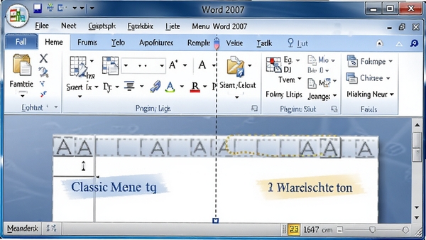 Classic Menu for Word 2007���������ͼ��չʾ����˵����빦�����Ա�