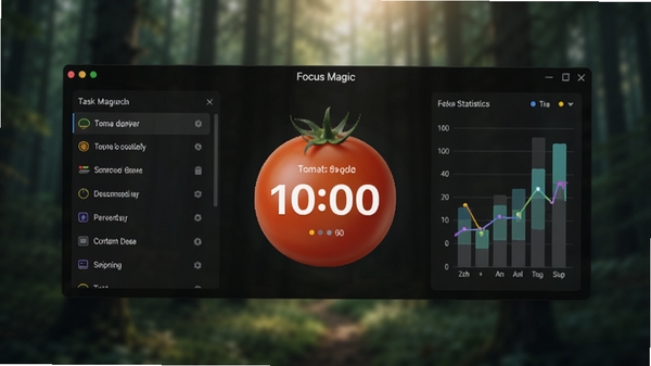 Focus Magic����������չʾ����ɫ���⣬������ʾ�����Ӽ�ʱ������������б����Ҳ�רעͳ��ͼ��������Ϊģ����ɭ��ͼƬ������Ƽ�������Ȼ�н��