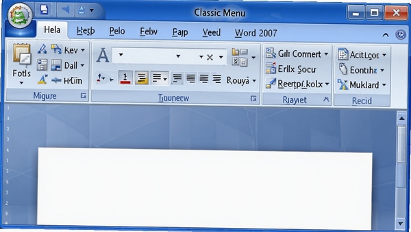 Classic Menu for Word 2007���������ͼ��չʾ����˵�����Ribbon�������Աȣ���ɫ��Ϊ�������רҵ