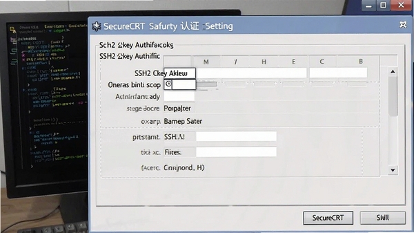 SecureCRT��ȫ��֤���ý��棬��ʾSSH2��Կ��֤����