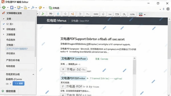�ĵ�ͨPDF�༭�������˵�������֧��ҳ���ͼ