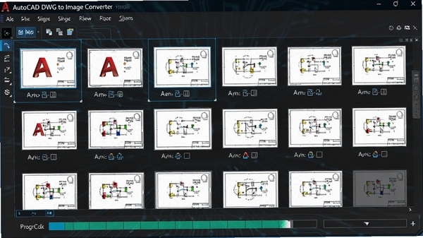 AutoCAD DWG to Image Converter����ת�����棬����ͼֽ����ͼ���У���ʾת��������������Ϊ��ɫ�Ƽ����ͻ����Ч����������