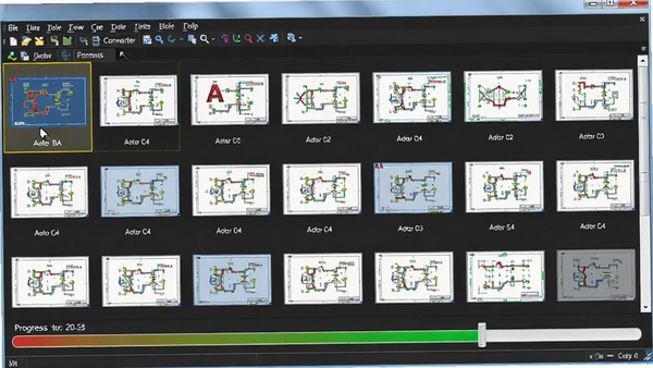 AutoCAD DWG to Image Converter �����������棬����ͼֽ����ͼ���У���������ʾת��״̬��ɫ��������ͻ����Ч����ת��������