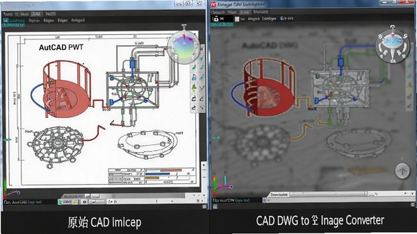 AutoCAD DWG to Image Converter ��ȾЧ���Ա�ͼ�����Ϊԭʼ CAD ͼֽ���Ҳ�Ϊת����ĸ���ͼƬ��ϸ�������ɼ���ɫ��׼ȷ�����ָ߱������ԡ�