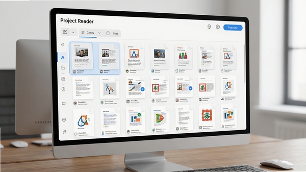 Project Reader ����������չʾ�����ʽ�ĵ��б����ִ���ԼUI��ƣ�������Ⱦ