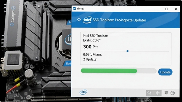 Intel SSD Toolbox �̼����½��棬��ʾ��ǰ�汾�����°汾��������°�ť��������ƽ�������Ϊ��������