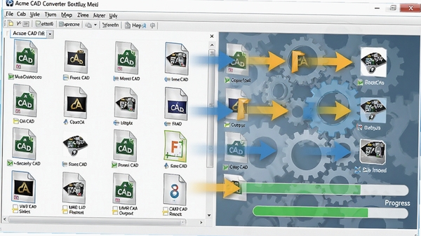 Acme CAD Converter����ת�����棬���CAD�ļ����У���ͷָ��ͬ��ʽ����������г��ֺͽ�������ͻ����Ч��������