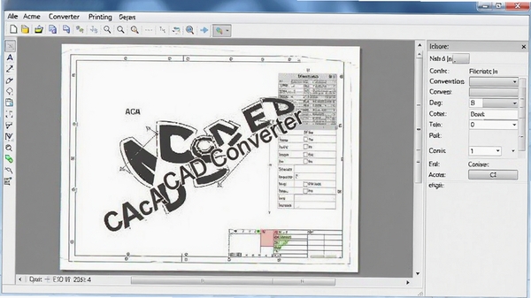 Acme CAD Converter��ӡԤ�����棬ͼֽ��ˮӡЧ����ֽ�ųߴ�������������ɼ�