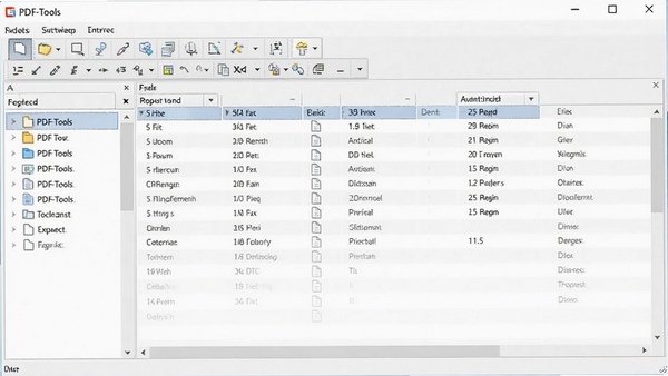 PDF-Tools�����������ͼ��չʾ���������Ĺ��������ļ��б�����