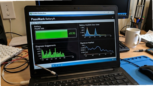 PassMark BatteryMon�����ڱʼǱ������ϣ���ʾ��ؽ���״̬����Ͻ��飬����Ϊ����̨����