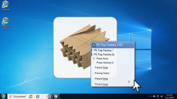 PS Tray Factory 2.63 �۵�����ͼ��Ч���������ͣչ���б�������ΪWindows����