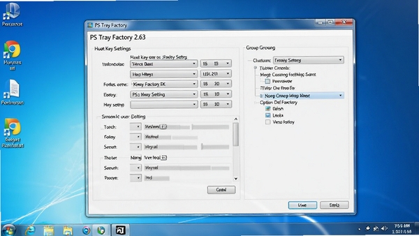PS Tray Factory 2.63 ���ý����ͼ��չʾ�ȼ�������������ѡ�����ΪWindows����