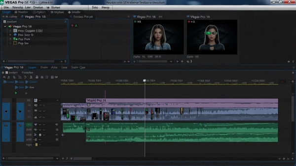 VEGAS Pro 16����ʱ���߲�������ͼ