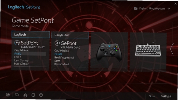Logitech SetPoint ��Ϸģʽ���棬��ʾ�����Ϸ�����ļ�����������Ϸ�ֱ��ͼ���ͼ�꣬����Ϊ����ɫ�羺��񣬳�������