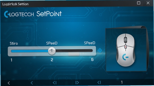 Logitech SetPoint ָ�����ý��棬����������ָ���ٶȣ��Ա������ͼ��ʵʱԤ��������Ϊ��ɫ�Ƽ����䣬���רҵ