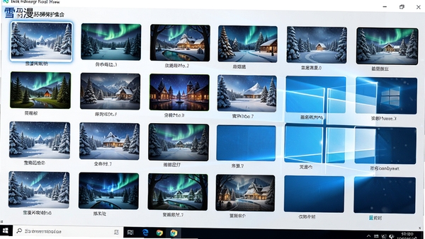 ѩ����Ļ��������������չʾ��������������ͼǽ������������������棬Windows���滷����������Ⱦ