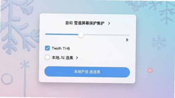 ѩ����Ļ�������ϵ��Զ���������壬����ʱ�们�顢��ѡѡ������ļ�ѡ��ť������Ϊ���Ž��䣬�����Ѻ����á�