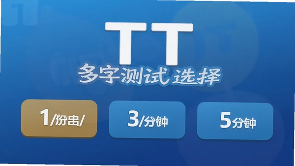 ���ֲ��ԣ�TT����ģʽѡ����棬��ʾ1����/3����/5���Ӱ�ť������Ϊ������ɫ������������Ŀ