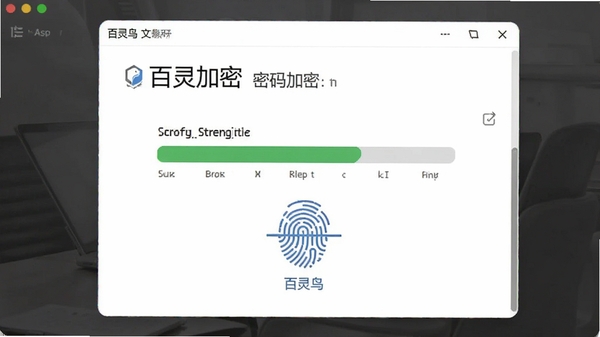 �������ļ����ܵ�����������棬��ʾ����ǿ�ȼ���ָ��ʶ��ͼ�꣬����ɾ�����