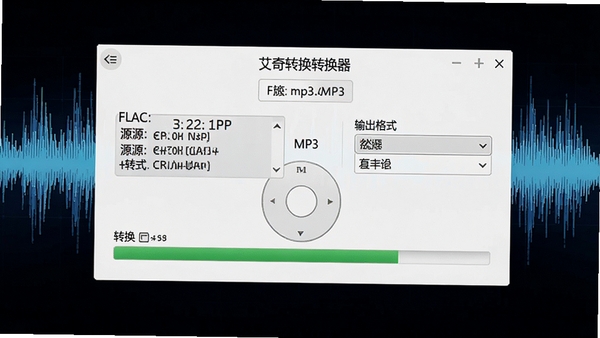 ����mp3��ʽת������ʽת��������ʾ��չʾ��FLAC��ʽת��ΪMP3�Ĺ��̣�������ʾԴ�ļ���Ϣ�������ʽѡ���ת��������������Ϊ��Ƶ����ͼ��ͻ��רҵ��Ƶ��������