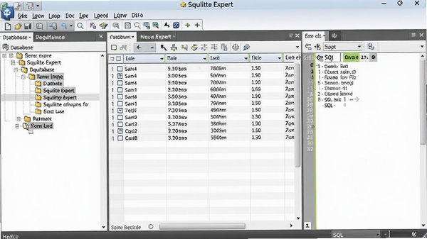 SQLite Expert�������ͼ��չʾ���ݿ����νṹ���������������SQL�༭��������ִ���࣬ɫ��רҵ
