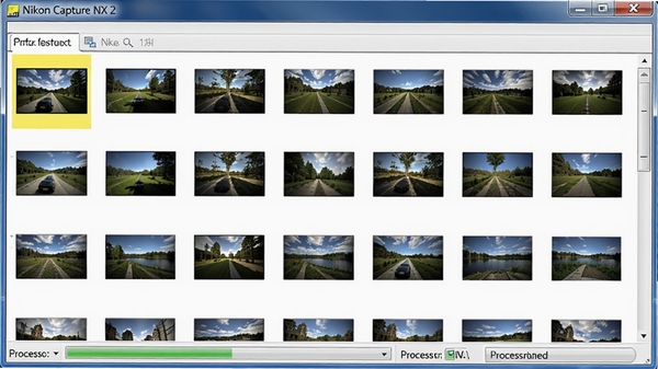 Nikon Capture NX 2���������ڣ�������Ƭ����ͼ���У�״̬����ʾ�������ȣ��������Ч