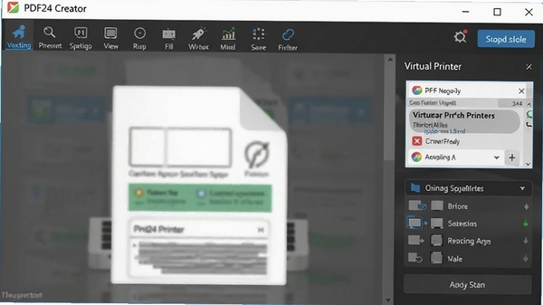 PDF24 Creator�������ͼ��չʾ�������������ӡ��ѡ�������ִ�