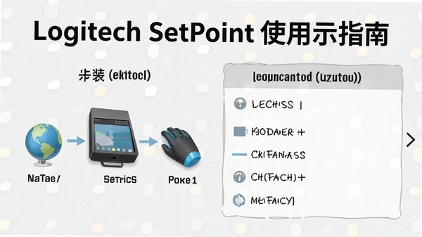 Logitech SetPoint ʹ��ָ��ʾ��ͼ��չʾ��װ����ͳ������������Ϊǳɫ����������