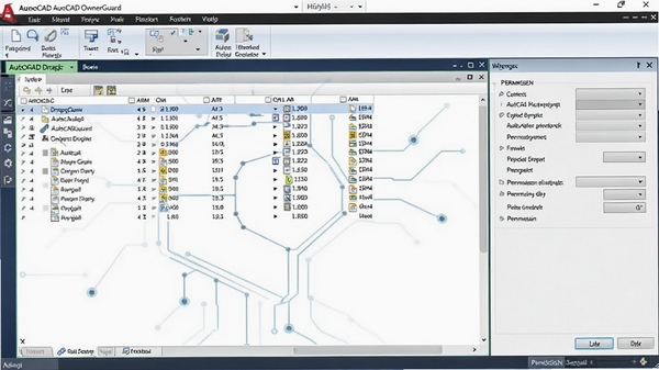 AutoCAD OwnerGuard���������ͼ��չʾ���ܺ��ͼֽ�ļ��б���Ȩ�޹�����壬�����רҵ����ɫ�Ƽ��б���