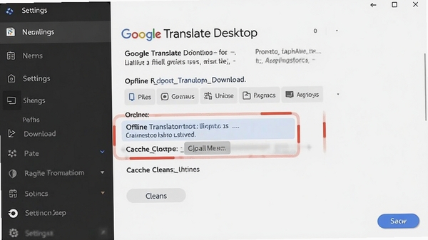 չʾGoogle Translate Desktop���ý���Ľ�ͼ��ͻ�����߷��������ѡ��ͻ���������ť������Ϊϵͳ���÷��