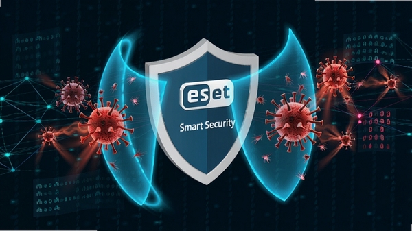 ��̬չʾEset Smart Securityʵʱ��ز����ض����ļ���3D����ͼ������������һ������ͼ�꣬��Χ�к�ɫ��������ɫ����赲������Ϊ������������ɫ�ʶԱ�������ͻ������Ч��