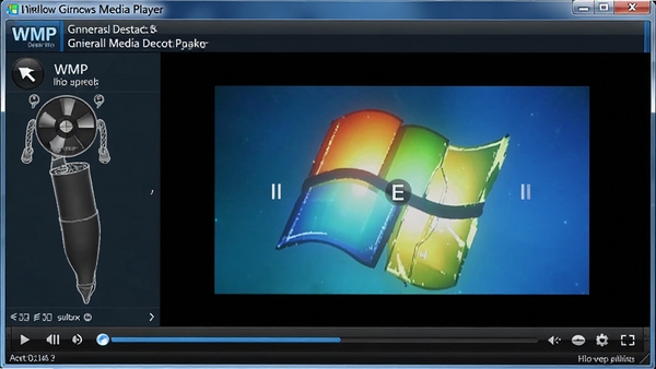 һ��չʾ���WMPͨ�ý������Windows Media Player���������Ÿ�����Ƶ��ʵ��ͼ������������ɫ�����ޣ�����������������ʾ���ޱ�����ʾ��