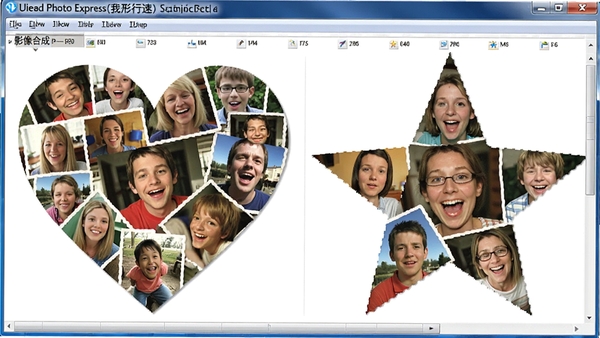 չʾUlead Photo Express(��������)��̫��ƴ����Ӱ��ϳ�Ч����ʾ��ͼ��������Ƭ��ϳ����λ����Σ����������Ȥ��