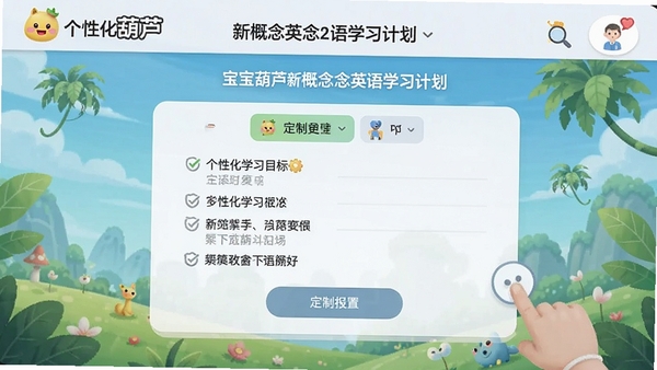 ����«�¸���Ӣ��ѧϰ�ƻ����ý��棬չʾ���Ի�ѧϰĿ��ѡ�����ֶ��ƻ�����