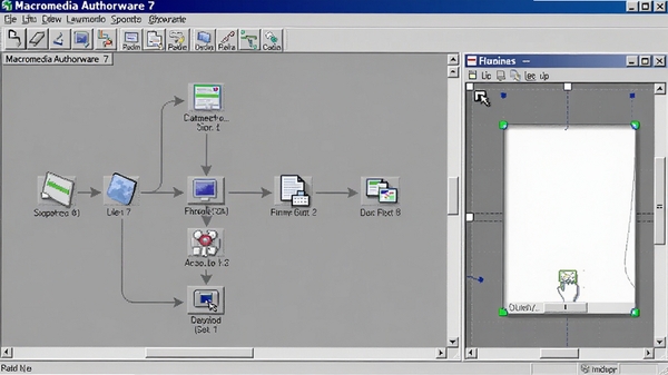 Macromedia Authorware 7���������ͼ��չʾͼ�������ߺ���ƴ���