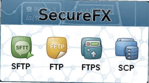 SecureFX ֧�ֶ���Э�飬���� SFTP��FTP��FTPS��SCP��ͼ��չʾ