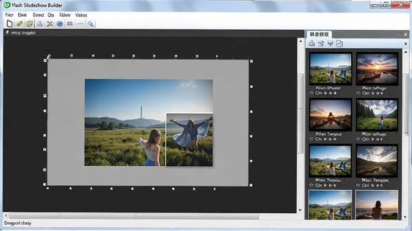 Flash Slideshow Builder�����������ͼ��չʾ��Ƭ��ק�༭�������Чģ�����