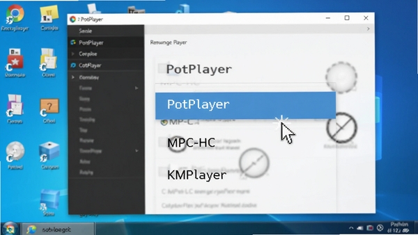 �ռ����벥�����л��˵�չ������ʾPotPlayer��MPC-HC��KMPlayer����ѡ������ͣ��PotPlayer�ϣ�����Ϊ�����������ô��ڣ�����ͼ���������룬���廭��ɾ��������Ƽ���ʮ��