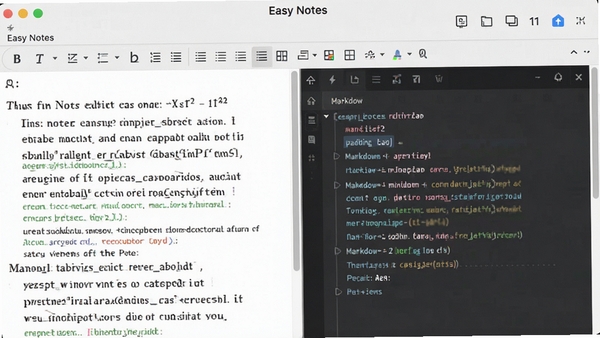 Easy Notes�༭�����棬չʾ���ı���������MarkdownԤ��Ч����������ˬ����������������ƽ����ɫ�ʺ�г
