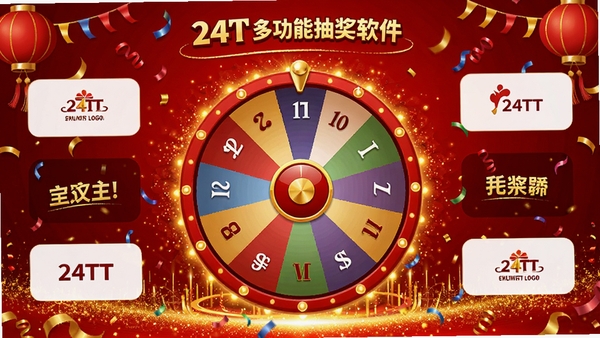 24TT�๦�ܳ齱�����Զ���������棬����Ϊ��ɫϲ���񣬴��н�ɫ������Ч��������ʾ�齱ת�̣���Χ�п��Զ����Logo������λ�ã�����Ч���������ʺ���᳡����
